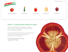 Tablet Screenshot of apimex.de